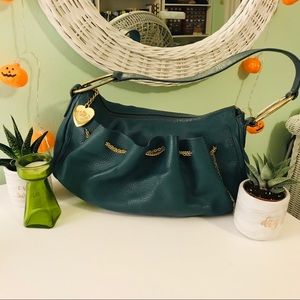 JUICY COUTURE teal leather purse